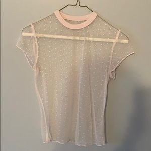 mesh short sleeve shirt